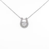 【リメイク】プラチナダイヤモンドネックレス 0．543ct・E・VS2