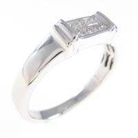 K18WG ダイヤモンドリング