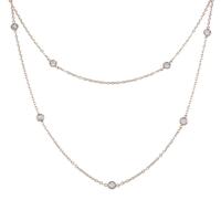 K18PG ダイヤモンドネックレス