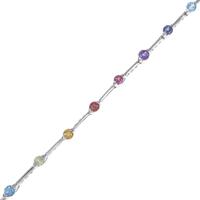 14KWG カラーストーンブレスレット