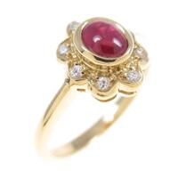 18KYG ルビーリング