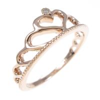 K18PG ティアラ ダイヤモンドリング