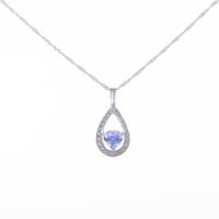 K18WG タンザナイトネックレス