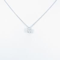 K18WG ダイヤモンドネックレス 0．517ct・G・I1・VG