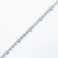 K18WG ダイヤモンドブレスレット