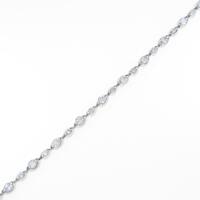 K18WG ダイヤモンドブレスレット