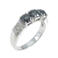 K18WG ダイヤモンドリング