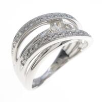 K18WG ダイヤモンドリング