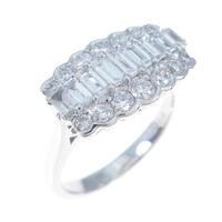 K18WG ダイヤモンドリング