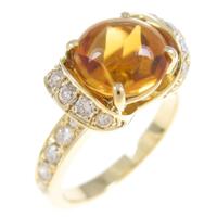 K18YG シトリンリング