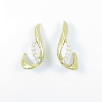 K18YG ダイヤモンドピアス