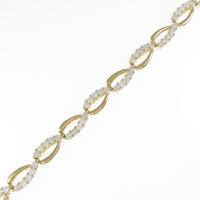 K18YG ダイヤモンドブレスレット