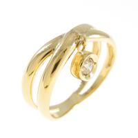 K18YG ダイヤモンドリング