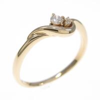 K18YG ダイヤモンドリング