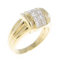 K18YG ダイヤモンドリング