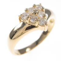 K18YG ダイヤモンドリング