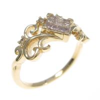 K18YG ダイヤモンドリング