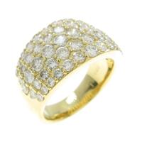 K18YG パヴェ ダイヤモンドリング