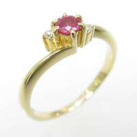 K18YG ルビーリング