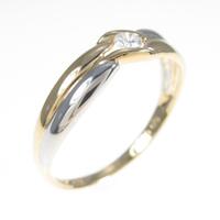 K18YG／PT ダイヤモンドリング