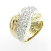 K18YG／PT／K18PG パヴェ ダイヤモンドリング