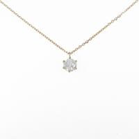 K18YGダイヤモンドネックレス 0．328ct・H・SI2・GOOD