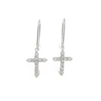 PT クロス ダイヤモンドピアス