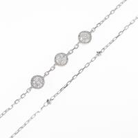 【リメイク】K18WG スリーストーン ダイヤモンドブレスレット