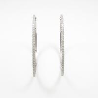 【リメイク】K18WG ダイヤモンドピアス