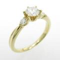 【リメイク】K18YG ダイヤモンドリング 0．347ct・G・SI1・GOOD