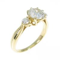 【リメイク】K18YG ダイヤモンドリング 1．006ct・H・SI2・GOOD