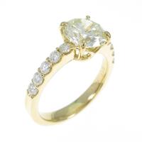 【リメイク】K18YG ダイヤモンドリング 1．556ct・VLY・VS2・GOOD