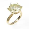 【リメイク】K18YG ダイヤモンドリング 5．023ct・LY・I1・VG