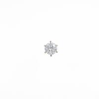 【リメイク】K18YG／STダイヤモンドピアス 0．515ct・L・SI1・GOOD 片耳