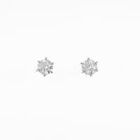 【リメイク】ST／プラチナダイヤモンドピアス 0．504ct・0．519ct・F・VS1・VG