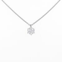 【リメイク】プラチナダイヤモンドネックレス 0．348ct・G・VS2・EXT・H＆C