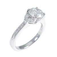 【リメイク】プラチナダイヤモンドリング 1．076ct・F・SI1・GOOD