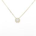 【新品】K18YG ダイヤモンドネックレス 0．319ct・F・SI2・GOOD