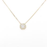 【新品】K18YG ダイヤモンドネックレス 0．319ct・F・SI2・GOOD