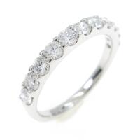 【新品】PT ハーフエタニティ ダイヤモンドリング