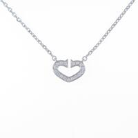 カルティエ Cハート ネックレス