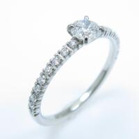 カルティエ エタンセル リング 0．18ct・D・VS1・3EXT