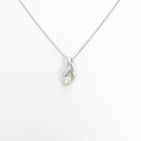 プラチナダイヤモンドネックレス 0．335ct・H・SI1・GOOD