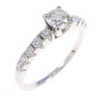 750WG ダイヤモンドリング 0．406ct・J・VS2・GOOD