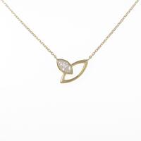 【リメイク】K18YG ダイヤモンドネックレス