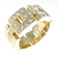 カルティエ マイヨンパンテール ハーフダイヤ リング