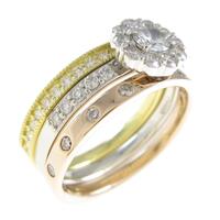 K18YG／PT／K18PG ダイヤモンドリング