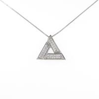 K18WG ダイヤモンドネックレス