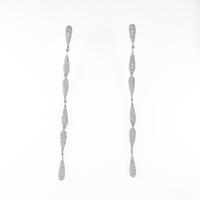 K18WG ダイヤモンドピアス