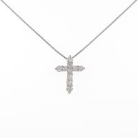 PT クロス ダイヤモンドネックレス